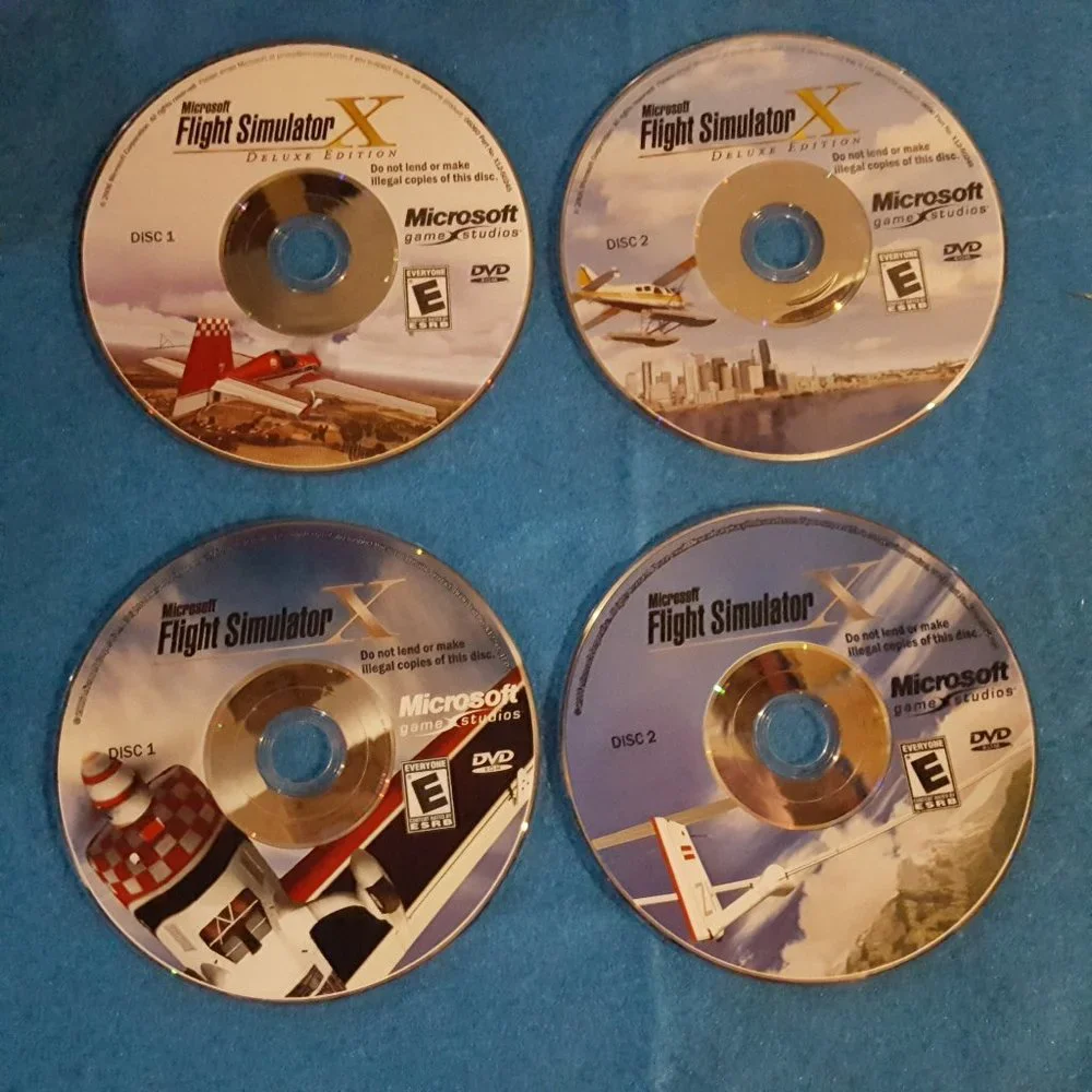 NWT Microsoft Flight Simulator X and X Deluxe Edition
